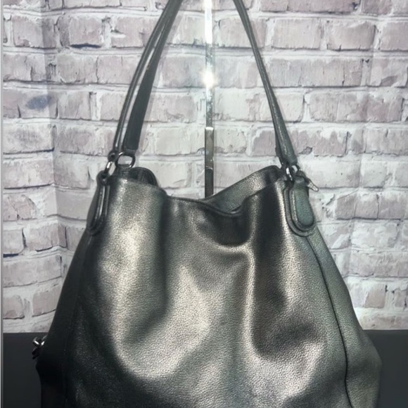 Coach Edie Leather Tote Bag - Picture 1 of 16